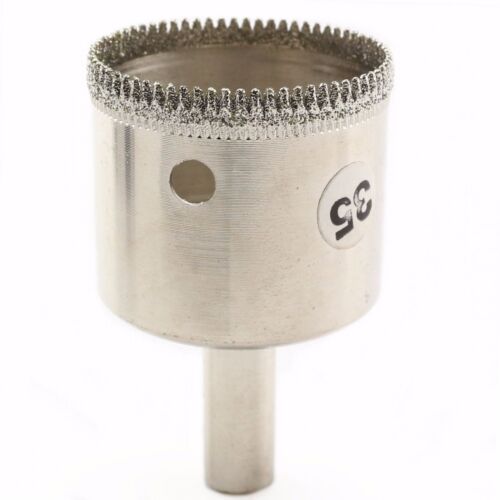 35 mm 1-3/8" SERRATED TEETH SHARP Diamond Coated Hole Cutter Saw Drill Bits Rock 