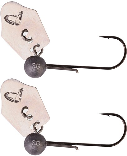 Bleikopf mit Spinnerblatt 2 Jighaken Savage Gear Crazy Blade Jighead