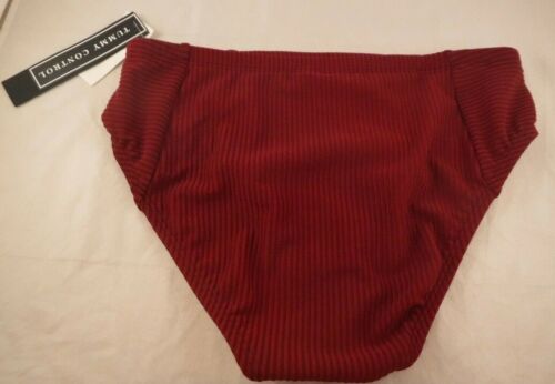 Women/'s La Blanca Sin-Sation Becca High Waist Bikini Bottom Sz 10 Crimson Color