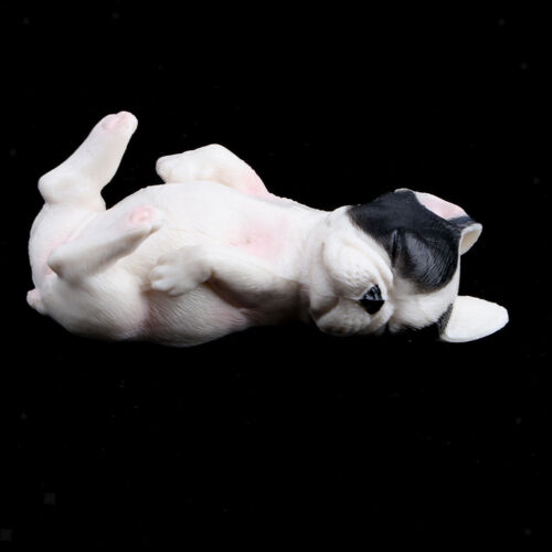 2pcs Miniatur Französische Bulldogge Dekofigur Hundfigur Tierfigur
