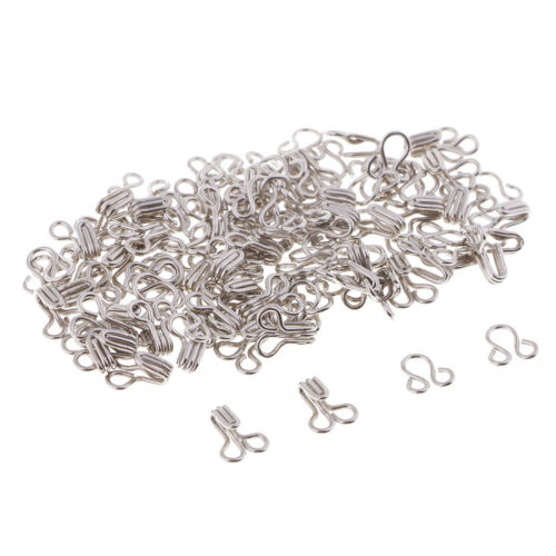 50 Sets Metal Hook and Eye Closures Sew on Buckle Clothing Decor Hole Repair 