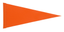 1//4/"-5//16/" Sleeve Orange Pennant Replacement Flag ATV Bicycle Rhino NEW 10 pk