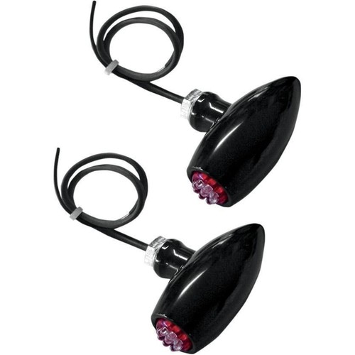 Astro LED Center Mount Marker Lights Joker Machine Black Red LED 05-52RB