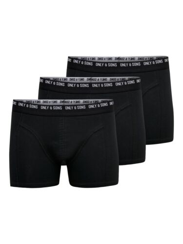 Only /& Sons Caleçons Boxer Shorts onsnolen Trunk 3er Pack S M L XL 95/% coton