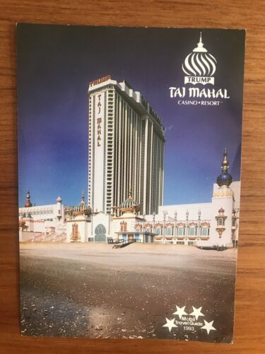 Atlantic City MOBIL TRAVEL GUIDE 1993 NJ New Jersey Casino Details about  / Trump Taj Mahal