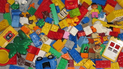 1kg LEGO DUPLO Bausteine/Tiere/Fahrzeug/Platte "Bunt gemischt" 