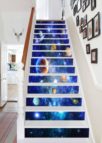 3D Pretty Space 923 Stair Risers Decoration Photo Mural Vinyl Decal Wallpaper UK 