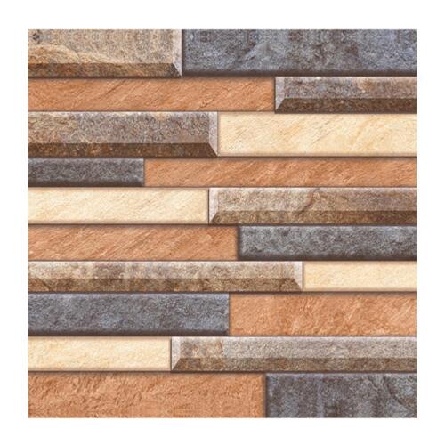 Rustic 3D Wall Decals Geometry Brick Stone Self-Adhesive Wall Sticker Decoration