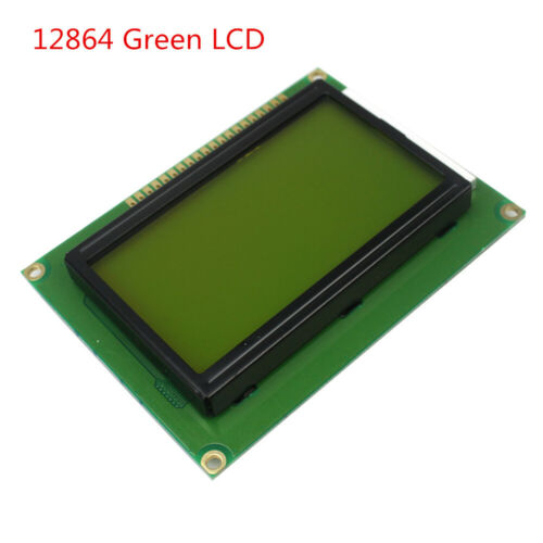 Port 12864 Module ST7920 Yellow Green Backlight LCD Display Diy Kit 128x64 Dot n 