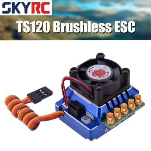 SKYRC TORO TS120 Aluminum Brushless Sensored ESC for 1/10 /1/12 RC Car Blue