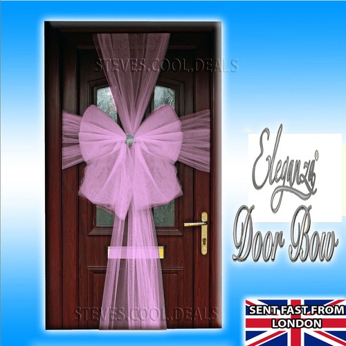 XMAS DOOR BOW /& Diamante Outdoor SHOP Decoration FULL LENGTH LUXURY PARTY BOWS