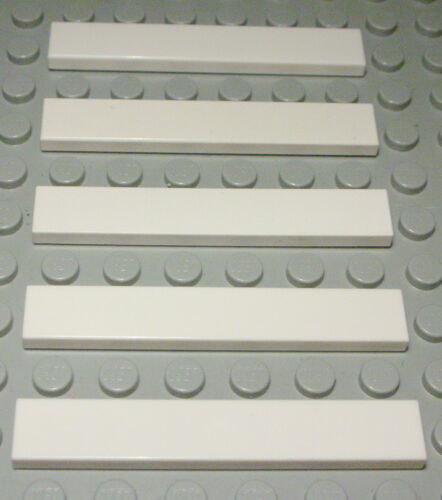 199 LEGO carreau-tuile 1x6 blanc 5 pièce