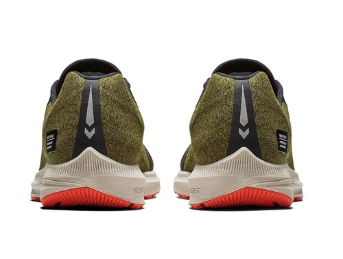 Nike AIR ZOOM WINFLO 5 RUN SHIELD UK 9 EU 44 Olive Black Water Resistant