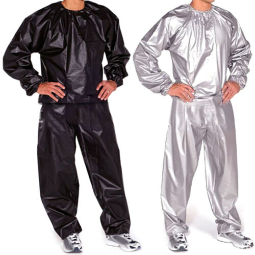 NEW Heavy Duty Sweat Sauna Suit Gym Fitness Exercise Fat Burn Weight Loss L-5XL