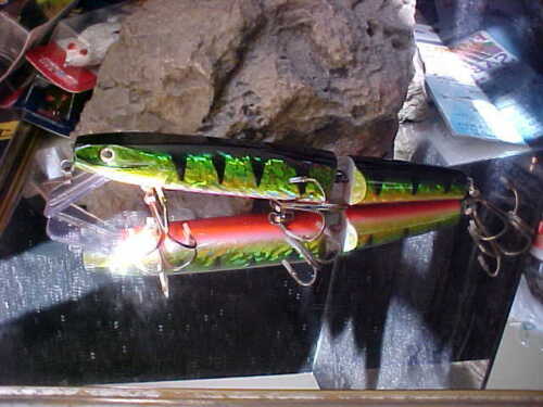 1 9/" NOKKEN NOK24 Jointed Cast//Troll Lure in HOLO PERCH for Musky,Pike,Bass