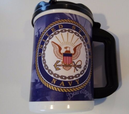 United States Navy 20 oz Plastic Travel Mug 