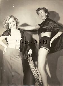 Original Vintage 1940s-60s Semi Nude RP- Stockings- Garter 