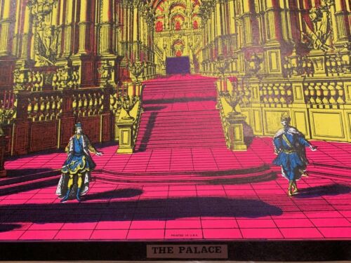 THE PALACE 1970 VINTAGE BLACKLIGHT NOS POSTER SUNSET MARKETING By Dick Dagres