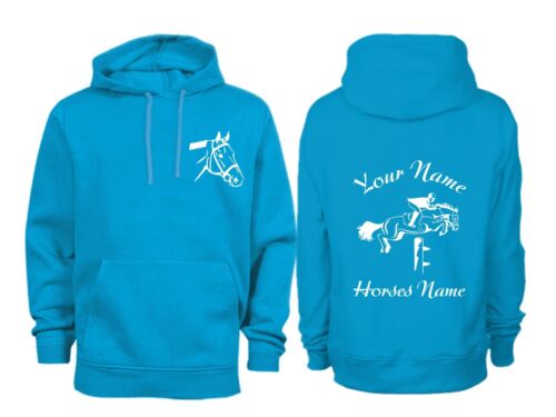 Personalised Adult Show Jumping Horse Hoodie H013 