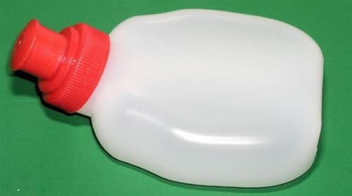 clear flat back for drink belts w//REDcap 4 pack 6oz. Gel Flask Bottle