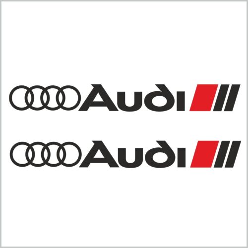 2pcs AUDI SPORT LOGO RINGS DECAL STICKER M1 A3 A4 A5 A6 A7 A8 S3 S4 S5 S6 S8 RS