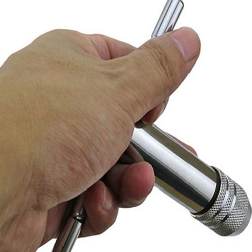 T-Handle Ratchet Tap Wrench with M3-M8 Machine Screw Thread Metric Plug OJ