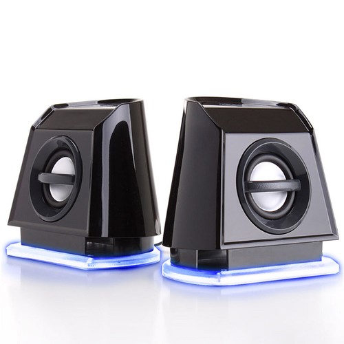 GOgroove BassPULSE 2MX Computer Speakers with USB Cable and 2.0 Channel Sound
