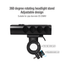 Aluminum Owl Bicycle Cycling Light Waterproof Adjustable USB Charging Headlight