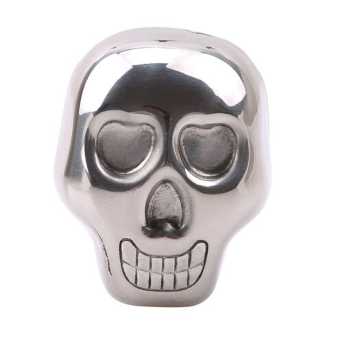 Stainless Steel Skull Ice Cube Cooling Beer y Wine Cocktail Rock Cooler S 