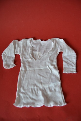 82 weiß DDR Babykleidung Baby Hemdchen Schlupfhemd Langarm Gr