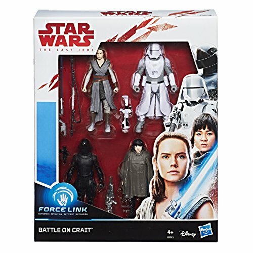 3.75 IN environ 9.52 cm Star Wars E0321EU4 Force Link Bataille sur CRAIT 4 Figure Pack