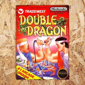 Double Dragon Retro Metal Sign Classic Arcade Gamer Wall Art 8bit Nes  Man Cave