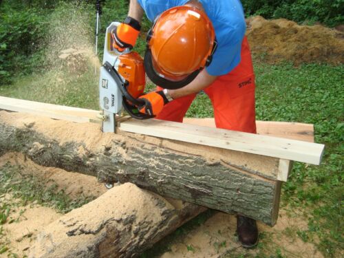 HADDON LUMBERMAKER  CUT LUMBER WHERE TREE FALLS  ATTACHMENT TOOL TO CHAIN SAW 