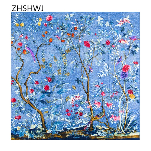 SM// DE71257 130cm 100 /% Seide Schal Halstuch Frauen Luxus Mode