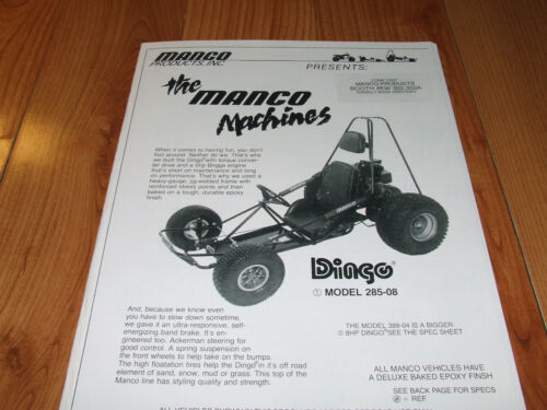 Details about  &nbsp;WOW! Vintage & RARE MANCO FUN MACHINES CATALOG 10 PAGES SHOW ALL MODELS/ MINIBKE
