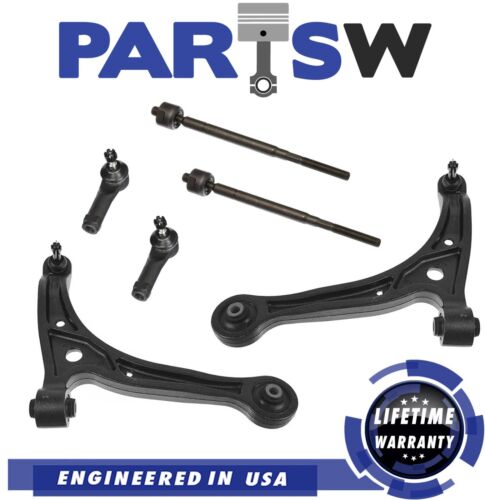 6 Pc Steering & Suspension Kit for Honda Odyssey 2002-2004 Lower Control Arms 