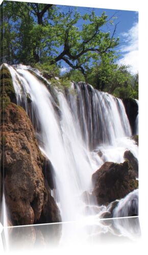 prachtvoller Wasserfall im Dschungel Leinwandbild Wanddeko Kunstdruck