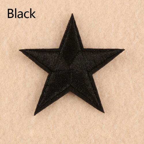 10PCS Star Patch Embroidered Sew On Iron On Badge Clothes Fabric Applique Craft 
