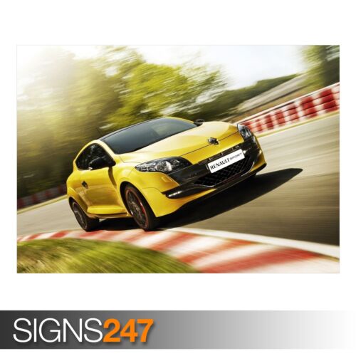 RENAULT MEGANE RS YELLOW Photo Poster Print Art * All Sizes AB617 CAR POSTER 