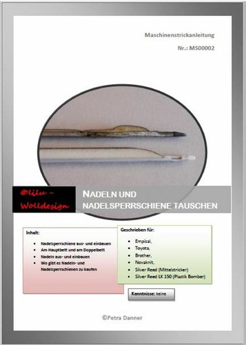 PDF guide pour tricot machine Aiguilles et aiguille Verrouillage Rail échangent ms00002