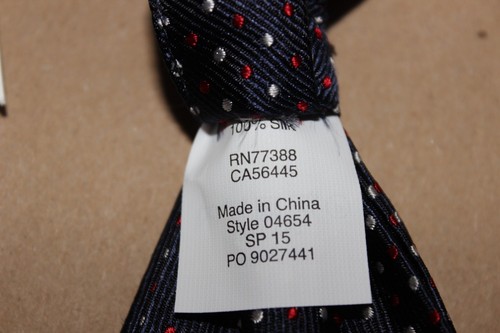 NWT J.CREW Crewcuts Boy/'s 100/% Silk Navy Red//White Micro Dot Adjustable Bow Tie