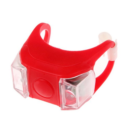 Silicone Bicycle Bike Cycle Safety LED Head Front Rear Tail Light Lamps Useful