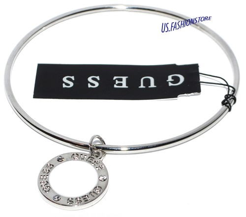 GUESS Damen Schmuck Armreif Armband Bracelet Silber Anhänger Strass Beauty