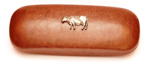 Dairy Cow Leather Effect PU Glasses Case Farming Animal Agriculture Present 97 