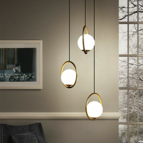 Glass Pendant Light Kitchen Lamp Bar Modern Pendant Lighting Room Ceiling Light 