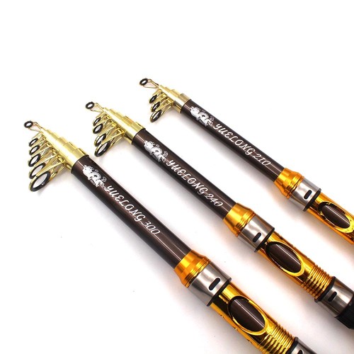 3.6M Telescopic Fishing Rod Spinning Fish Hand Tackle Sea Carbon Fiber Pole