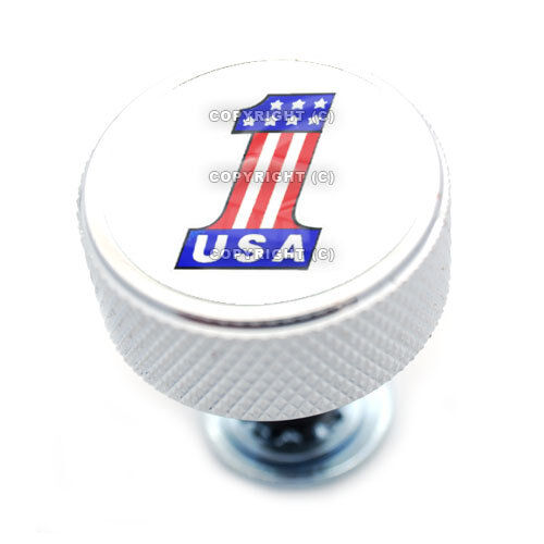 Chrome Billet USA # 1 Knurled Air Filter Cover Bolt for Harley Twin Cam Models