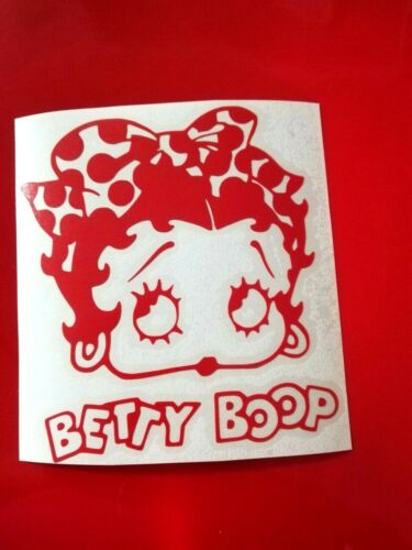 betty boop cuty polka dot sticker vinyl decal for car and others FINISH GLOSSY 