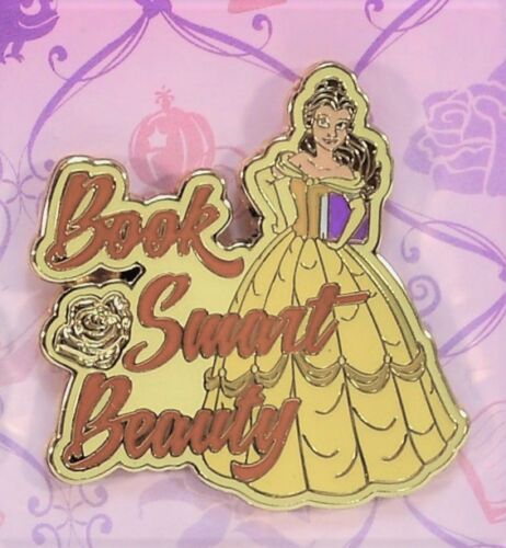 Disney Princess Belle From Beauty /& Beast Book Smart Beauity Booster Pin NEW