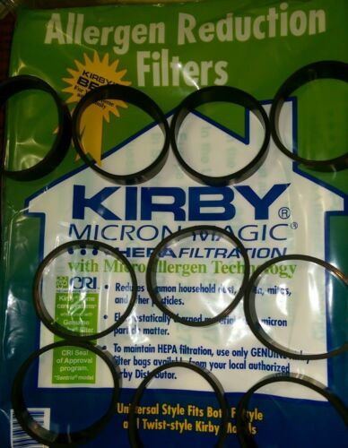-Kirby- 10 Belts to fit /& 2 Cloth Sentria 2 Universal Hepa Vacuum Bags OEM